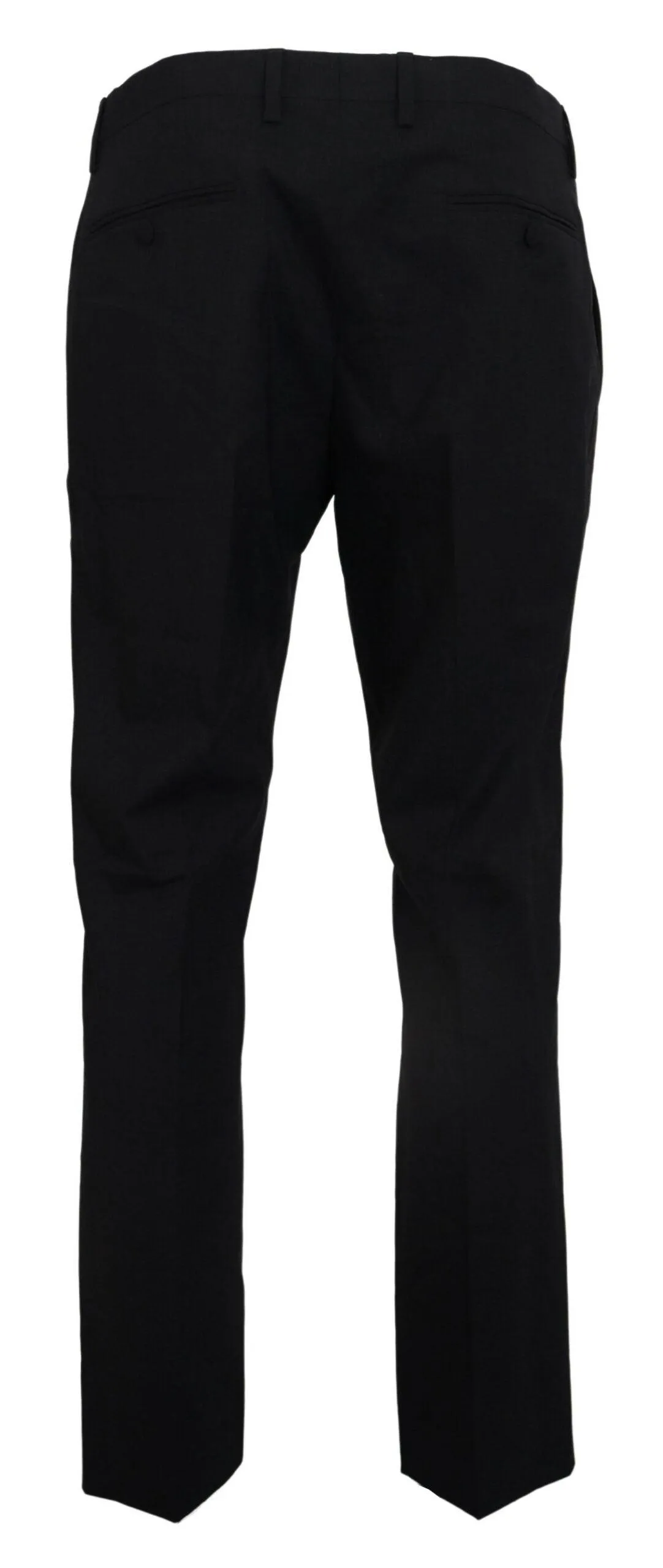 Dolce & Gabbana Gray Wool Stretch Formal Slim Fit Pant