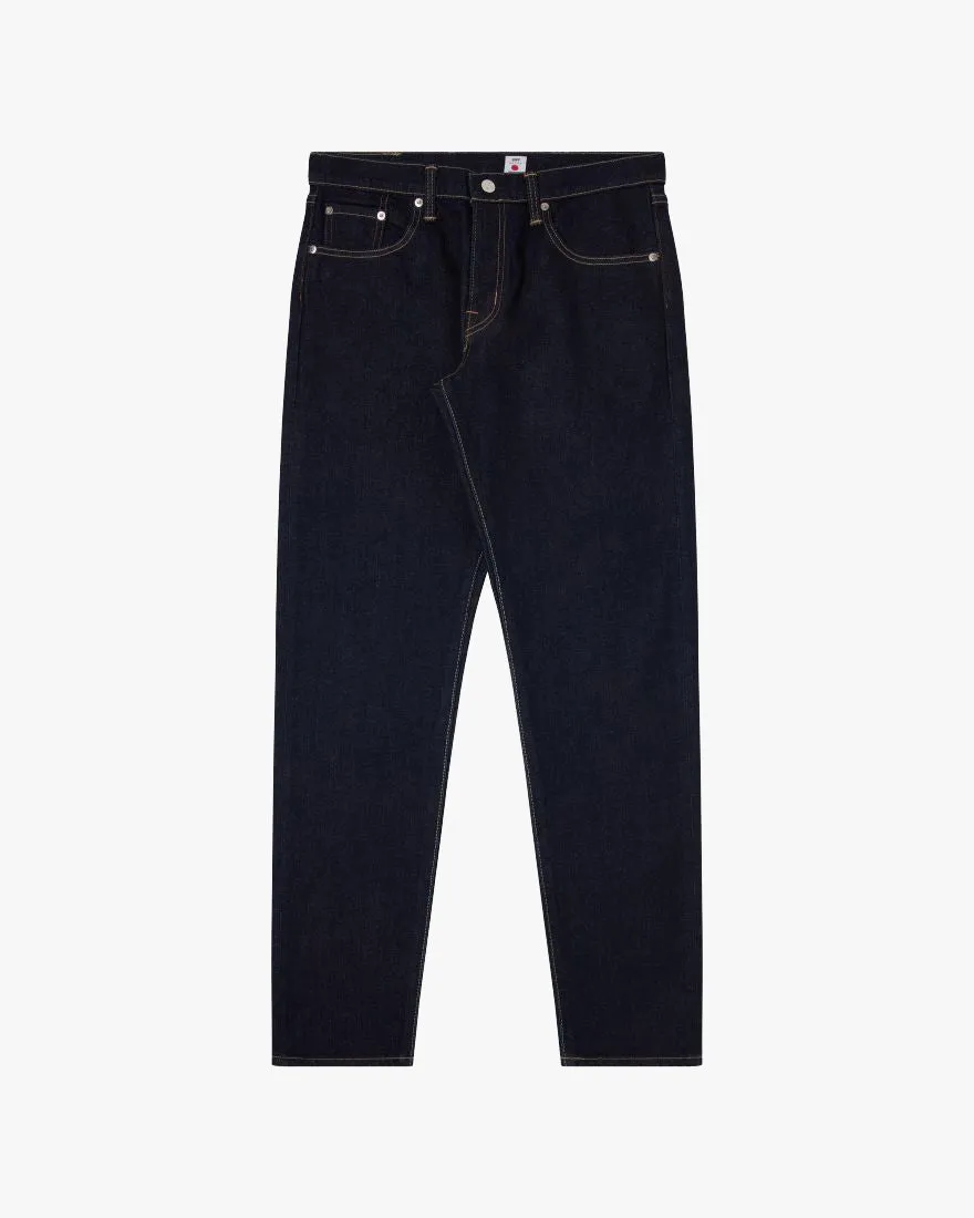 Edwin Made In Japan Regular Tapered Mens Jeans - 13oz Kaihara Pure Indigo Stretch Denim / Blue Rinsed