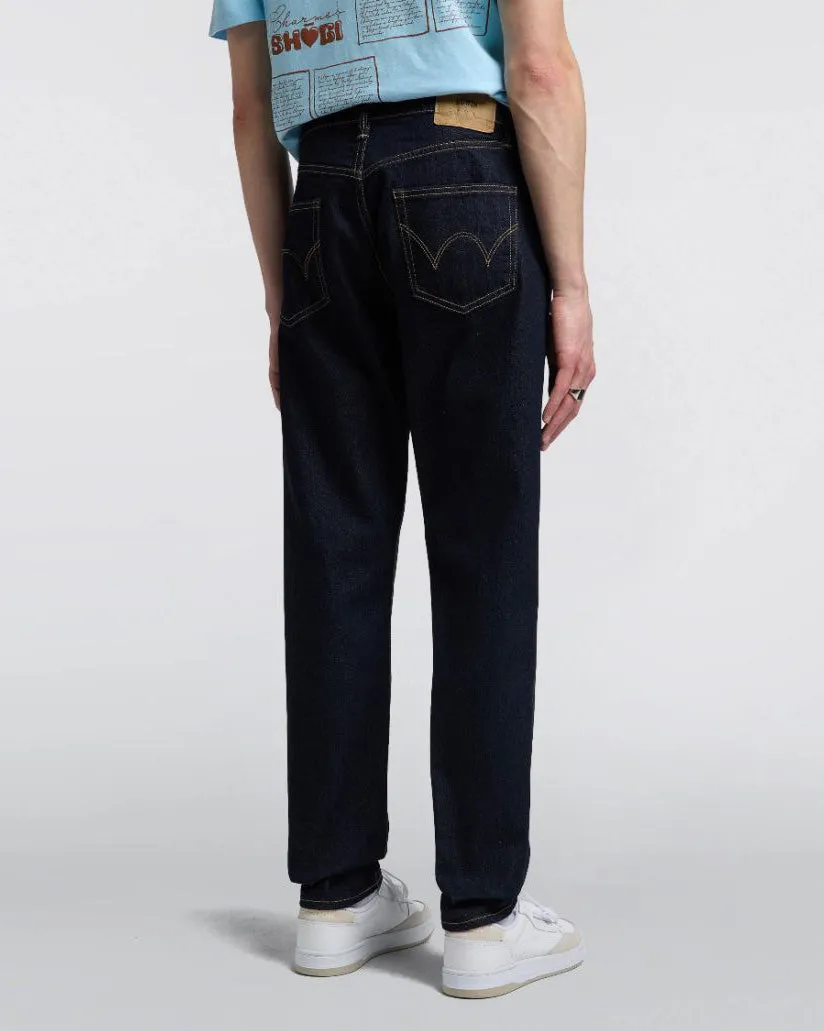 Edwin Made In Japan Regular Tapered Mens Jeans - 13oz Kaihara Pure Indigo Stretch Denim / Blue Rinsed