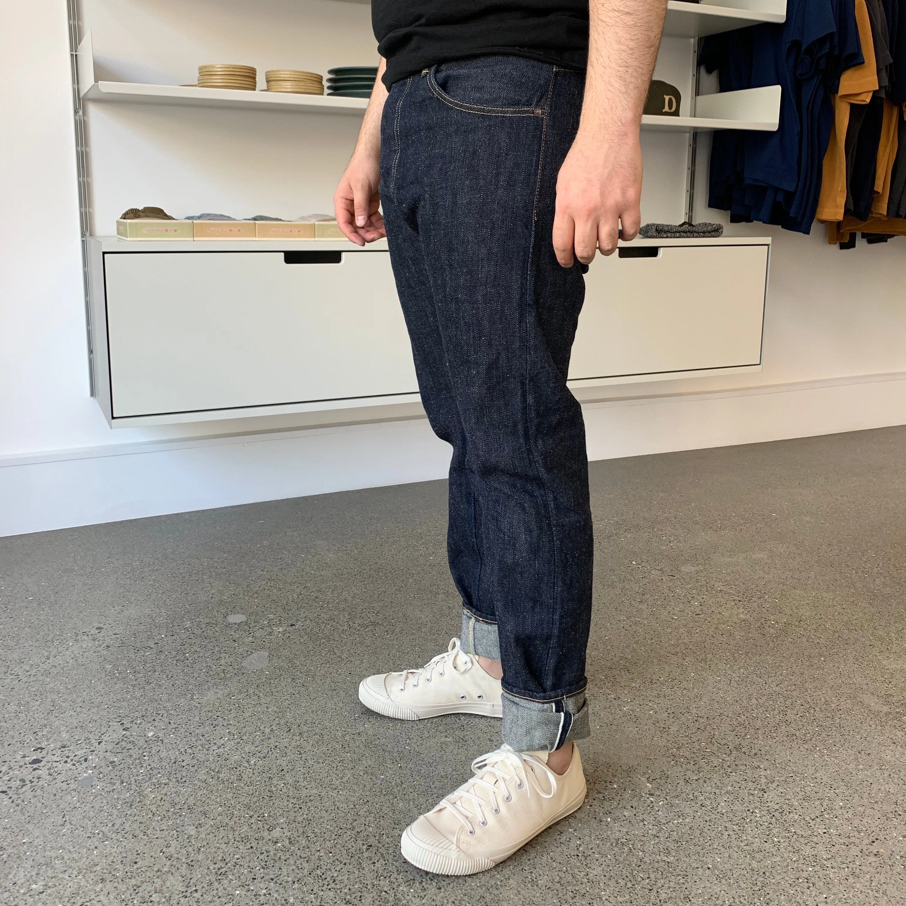 EHT - "Earth" High Tapered 18oz Greencast Selvedge Jeans