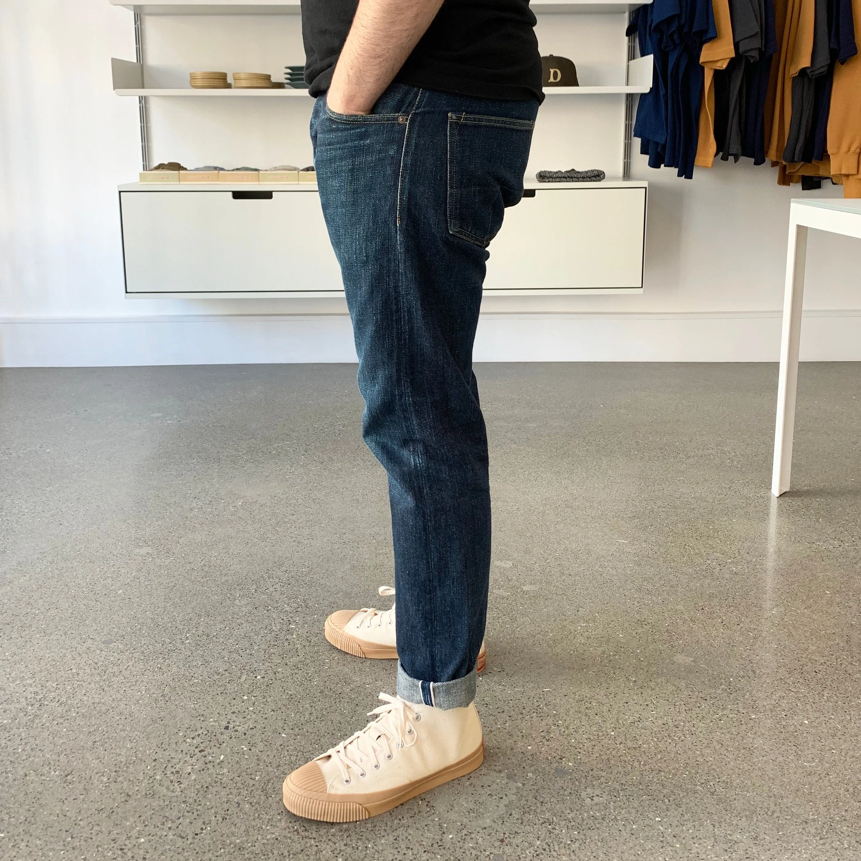 EHT - "Earth" High Tapered 18oz Greencast Selvedge Jeans