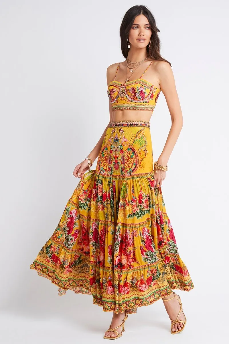 ENDLESS SUMMER  MAXI SKIRT W SIDE SLIT
