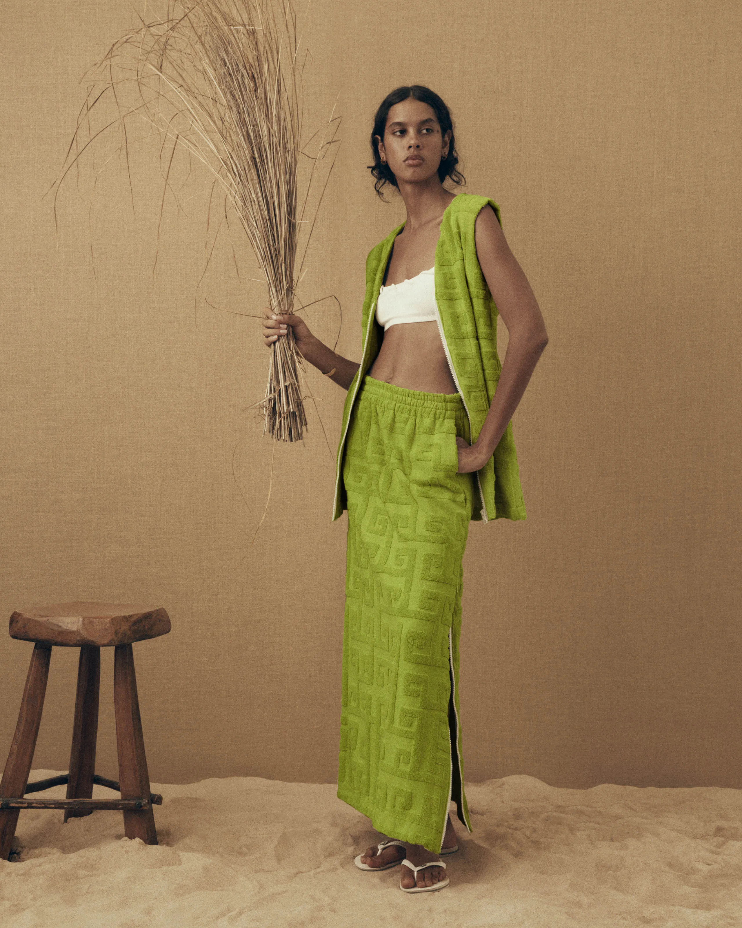 Eos Towelling Maxi Skirt
