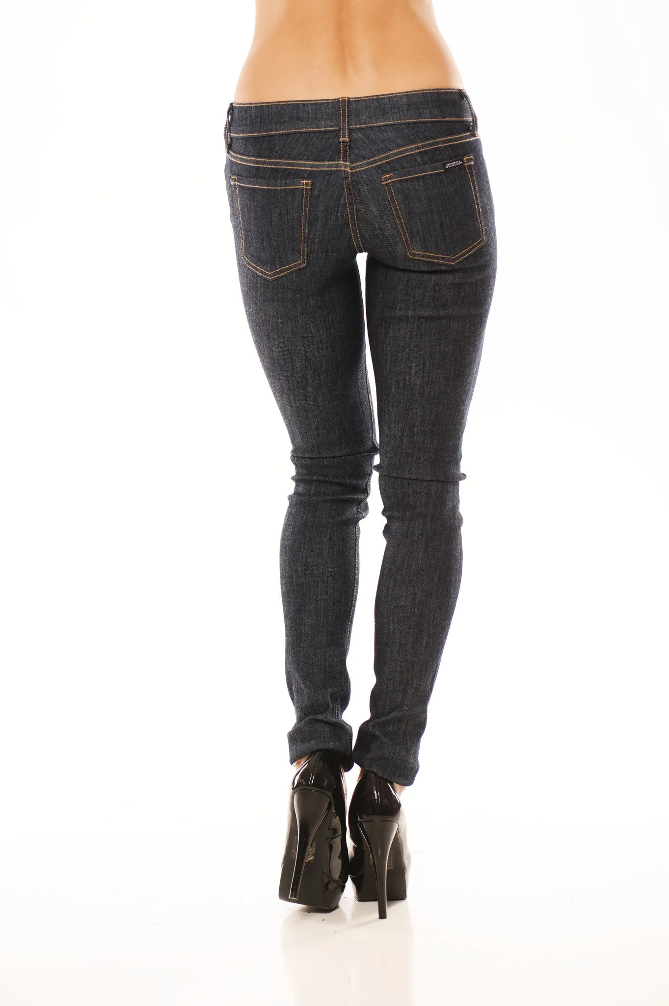 Extra Low Rise Skinnies - Dark  Denim