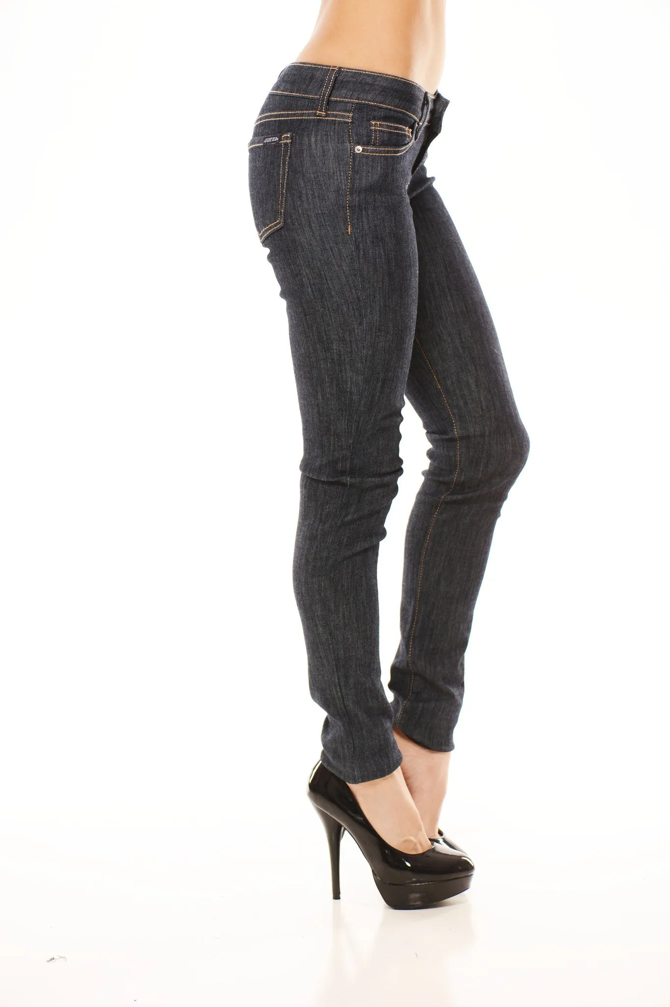 Extra Low Rise Skinnies - Dark  Denim