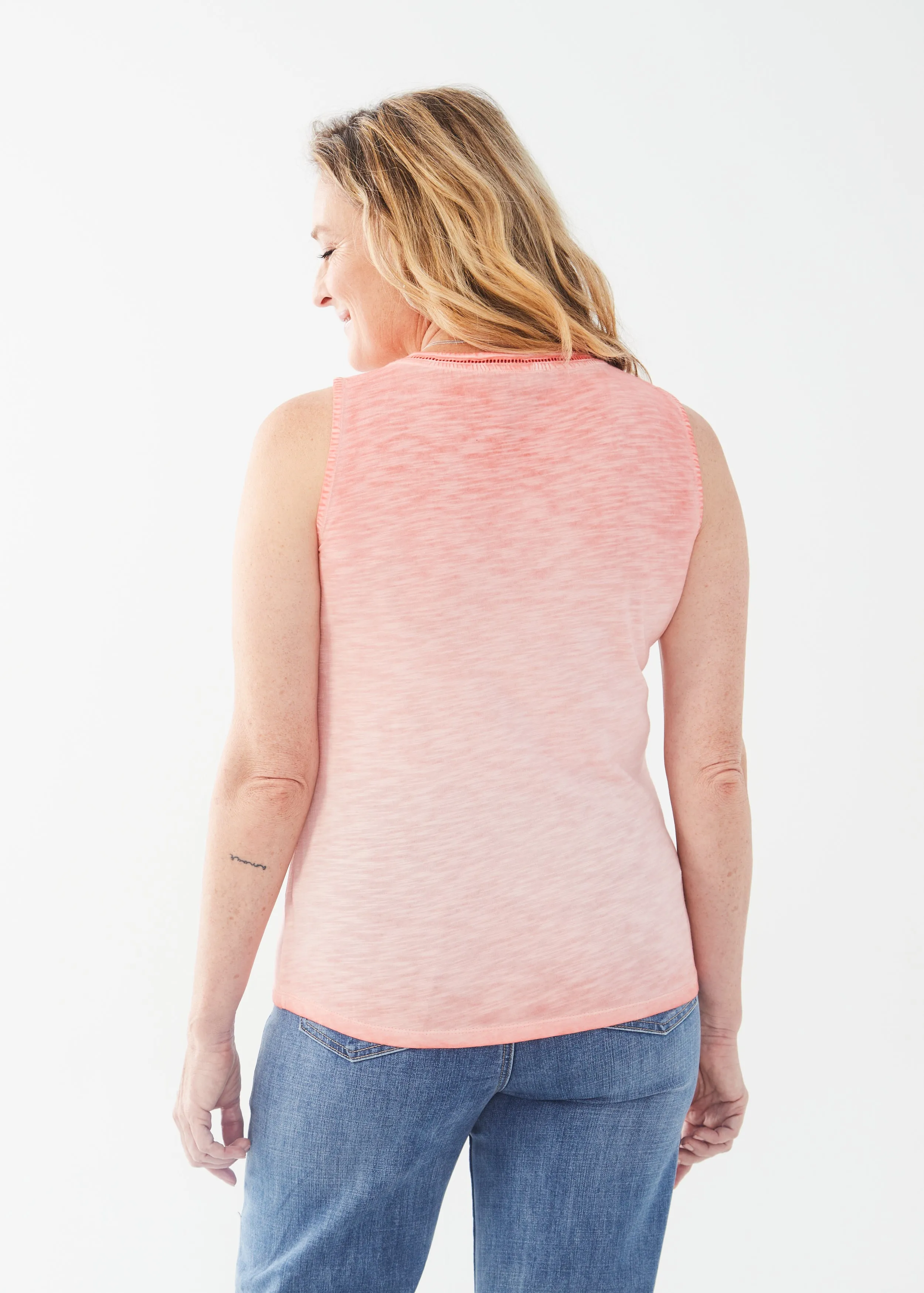 FDJ Sleeveless V Neck Top
