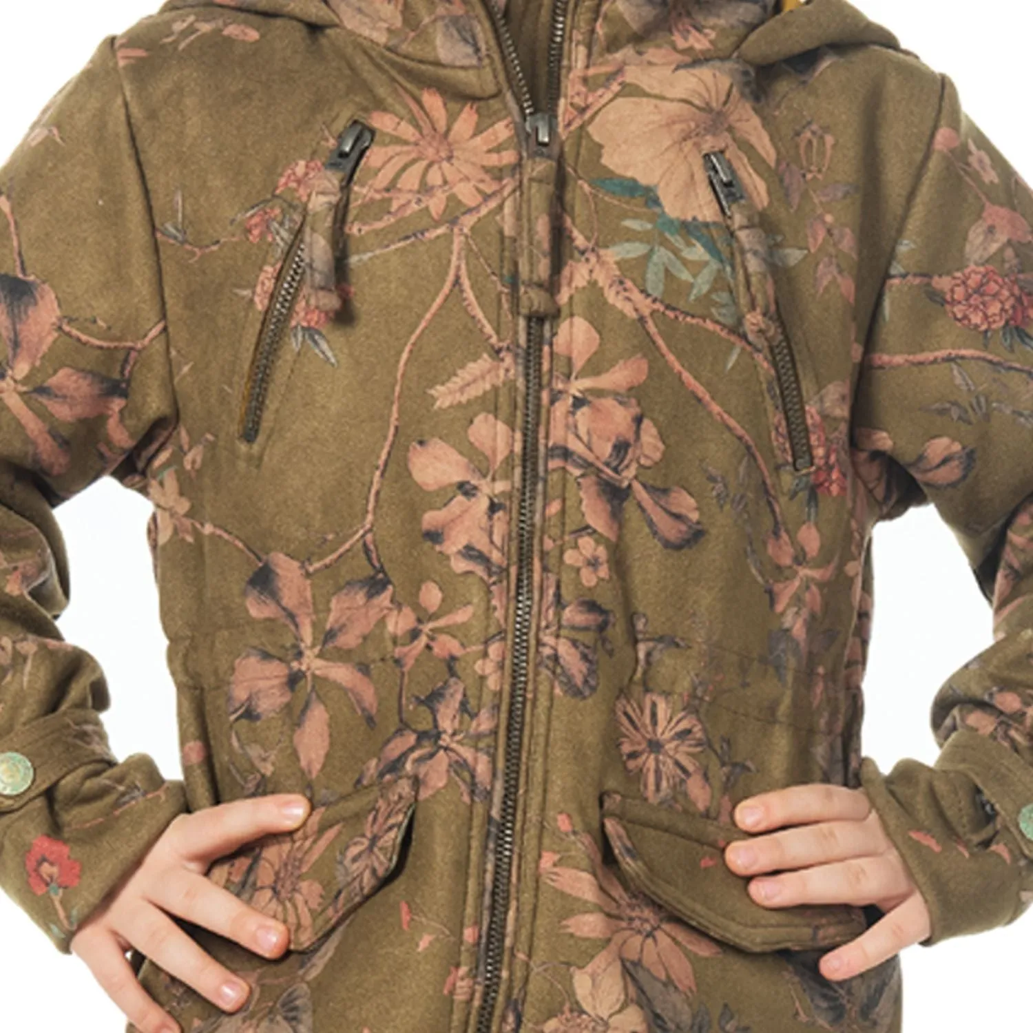 Floral Suede Coat