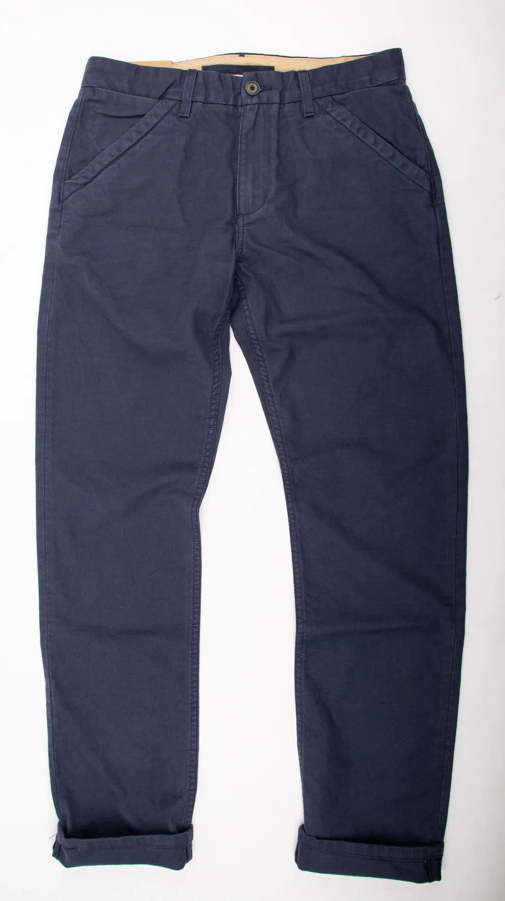 Freenote Cloth - Workers Chino Slim Fit 14oz Slub Navy