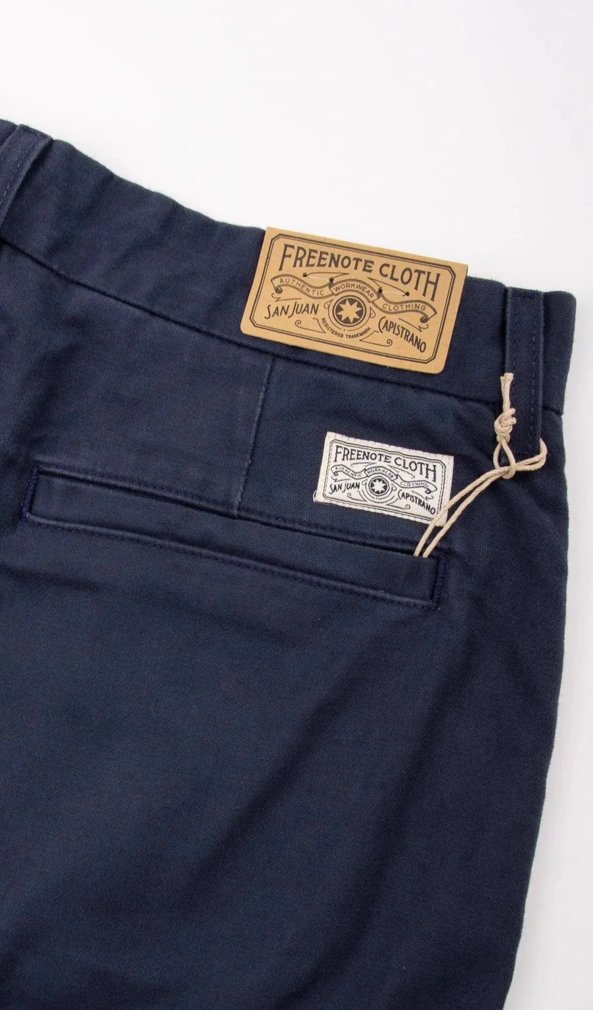 Freenote Cloth - Workers Chino Slim Fit 14oz Slub Navy