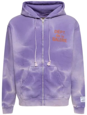 Gallery Dept.   Washed logo zip hoodie 