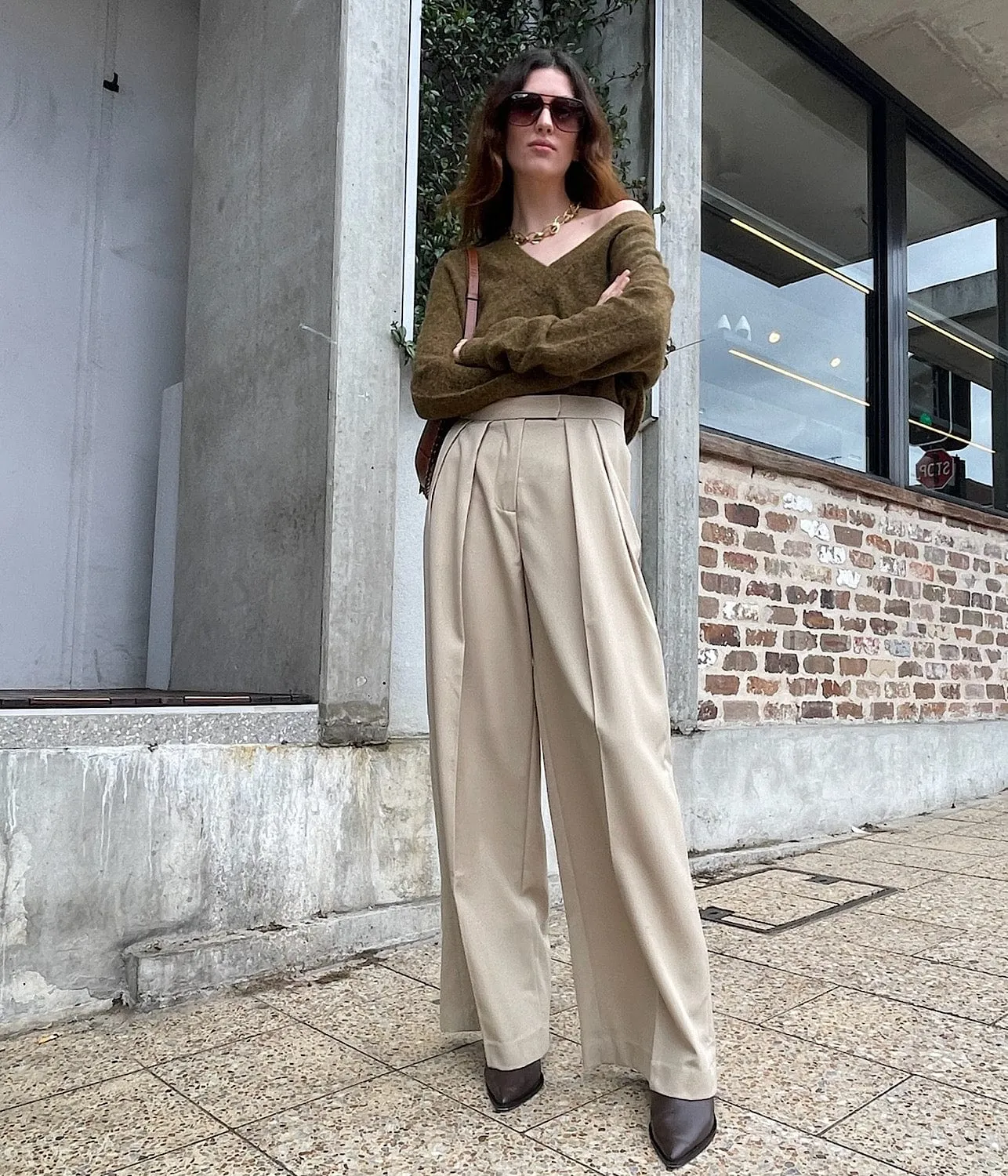 GEORG PLEAT PANT- SAND