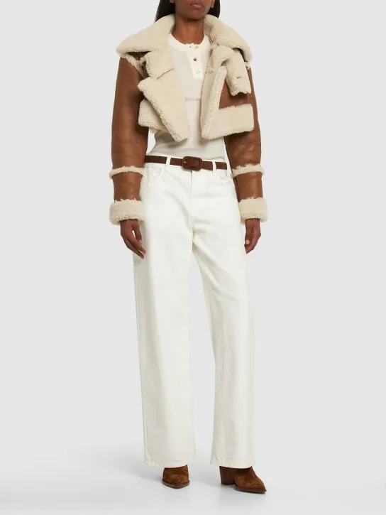 Giuseppe Di Morabito   Shearling cropped jacket 