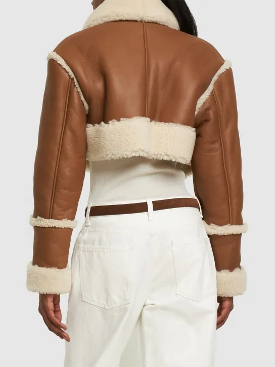 Giuseppe Di Morabito   Shearling cropped jacket 