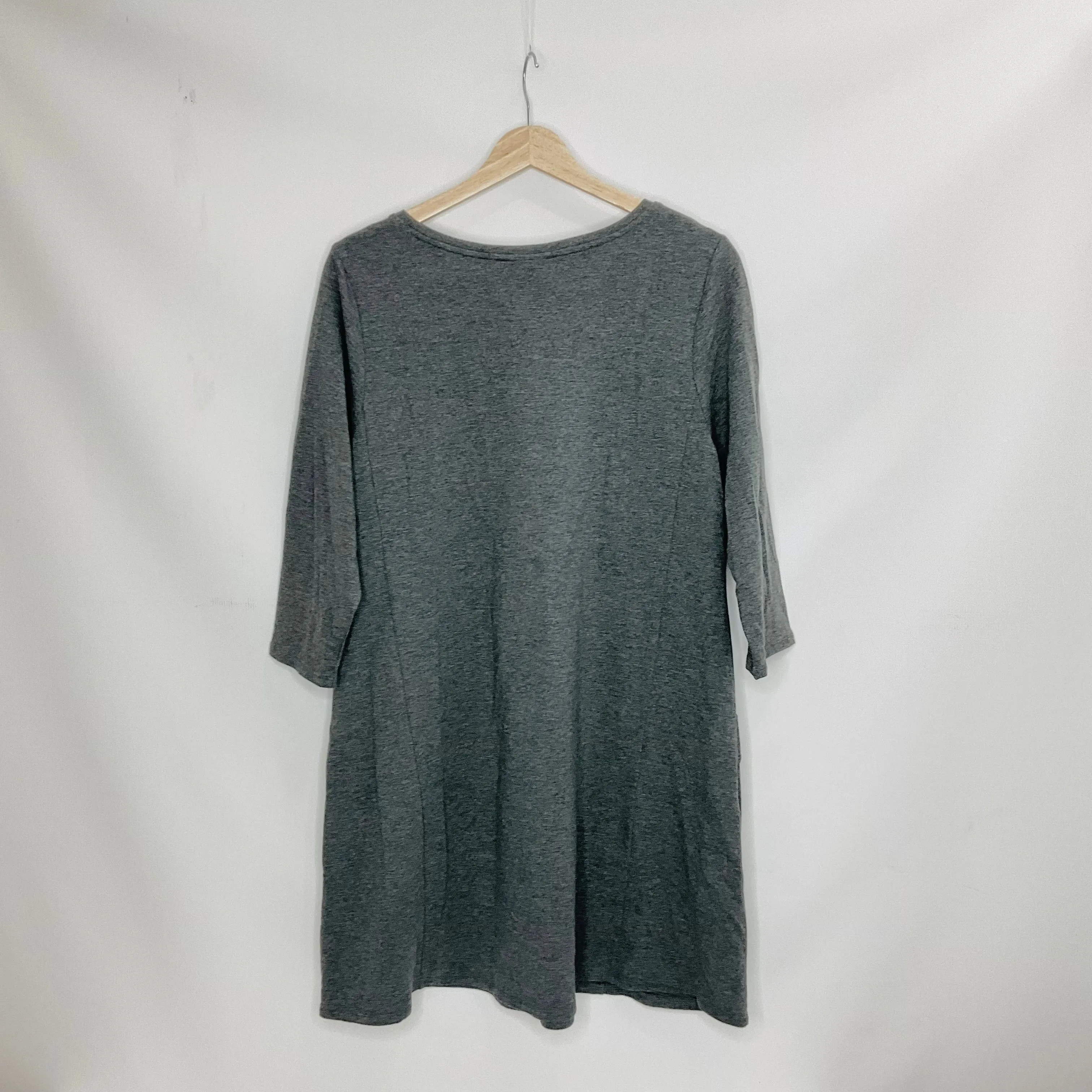 Grey Tunic 3/4 Sleeve Pure Jill, Size L