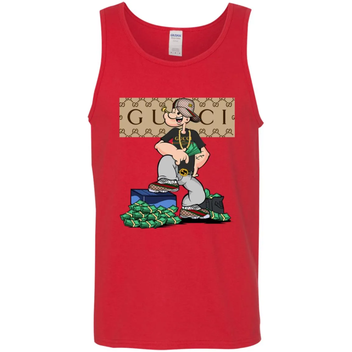 Gucci Cartoon T-shirt Men Cotton Tank
