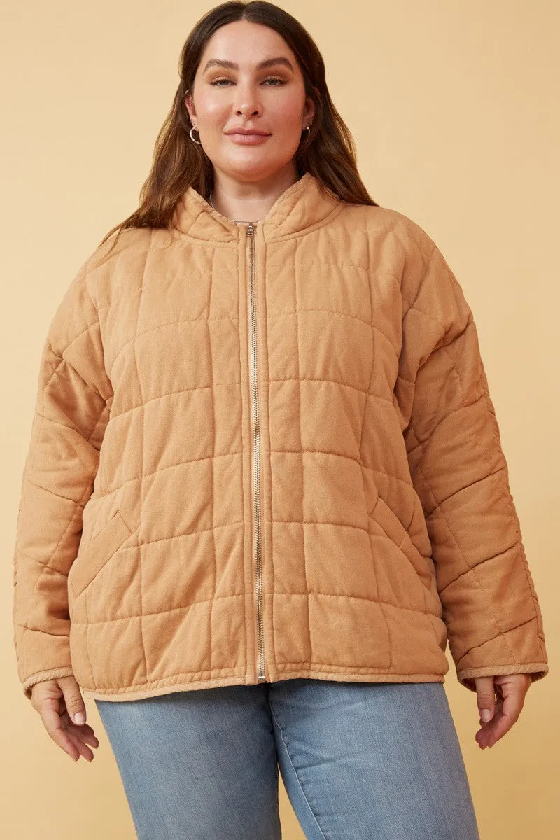 Hayden Quilted Zip Up Padded Jacket