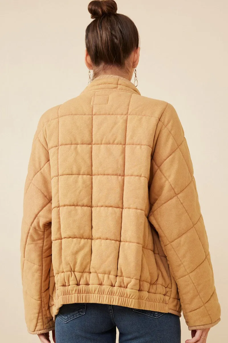 Hayden Quilted Zip Up Padded Jacket
