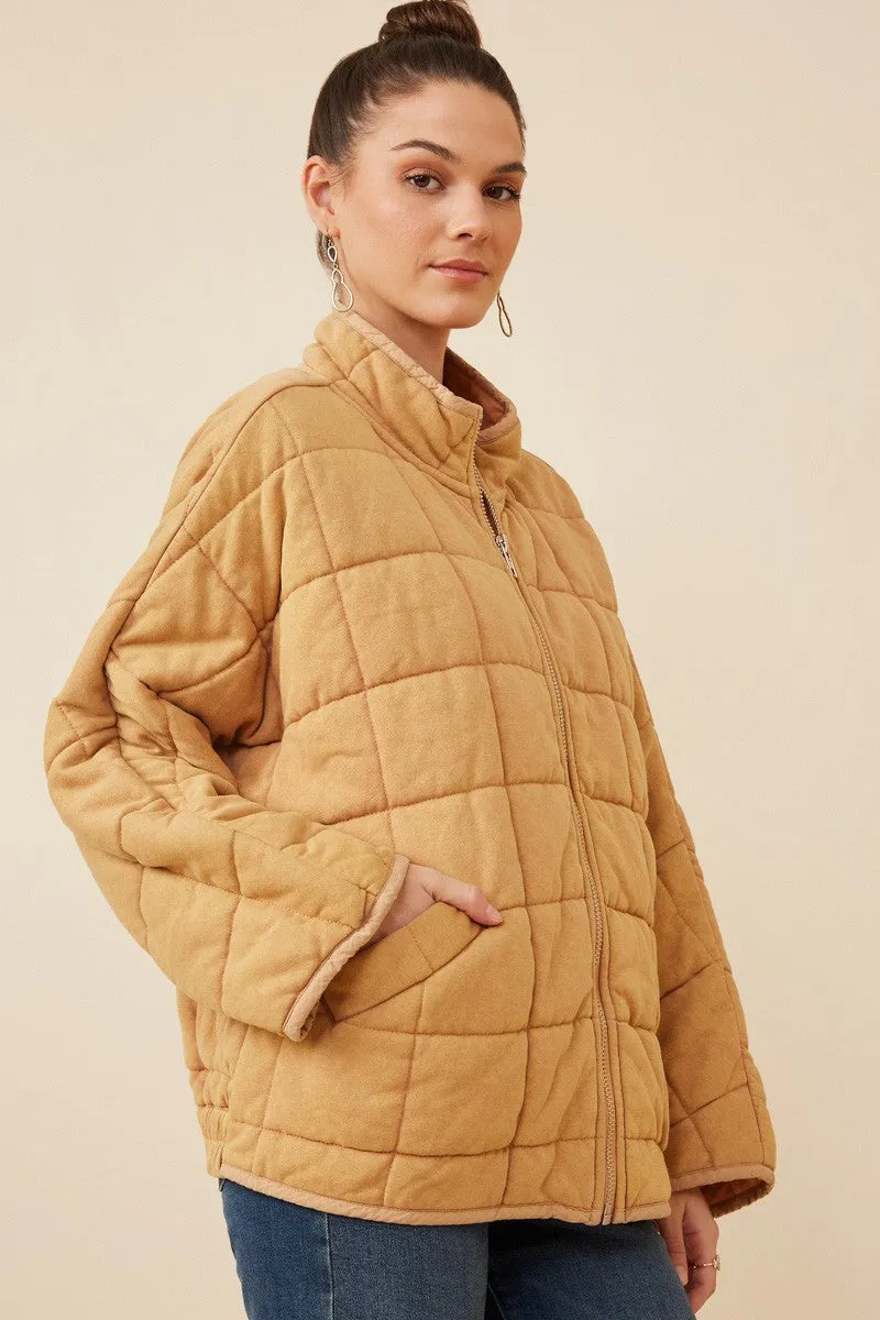 Hayden Quilted Zip Up Padded Jacket