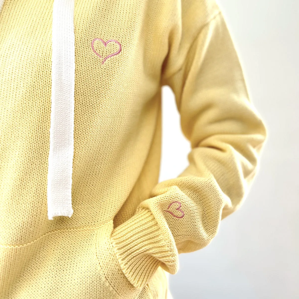 Herzlein® Strickjacke in Zitrone