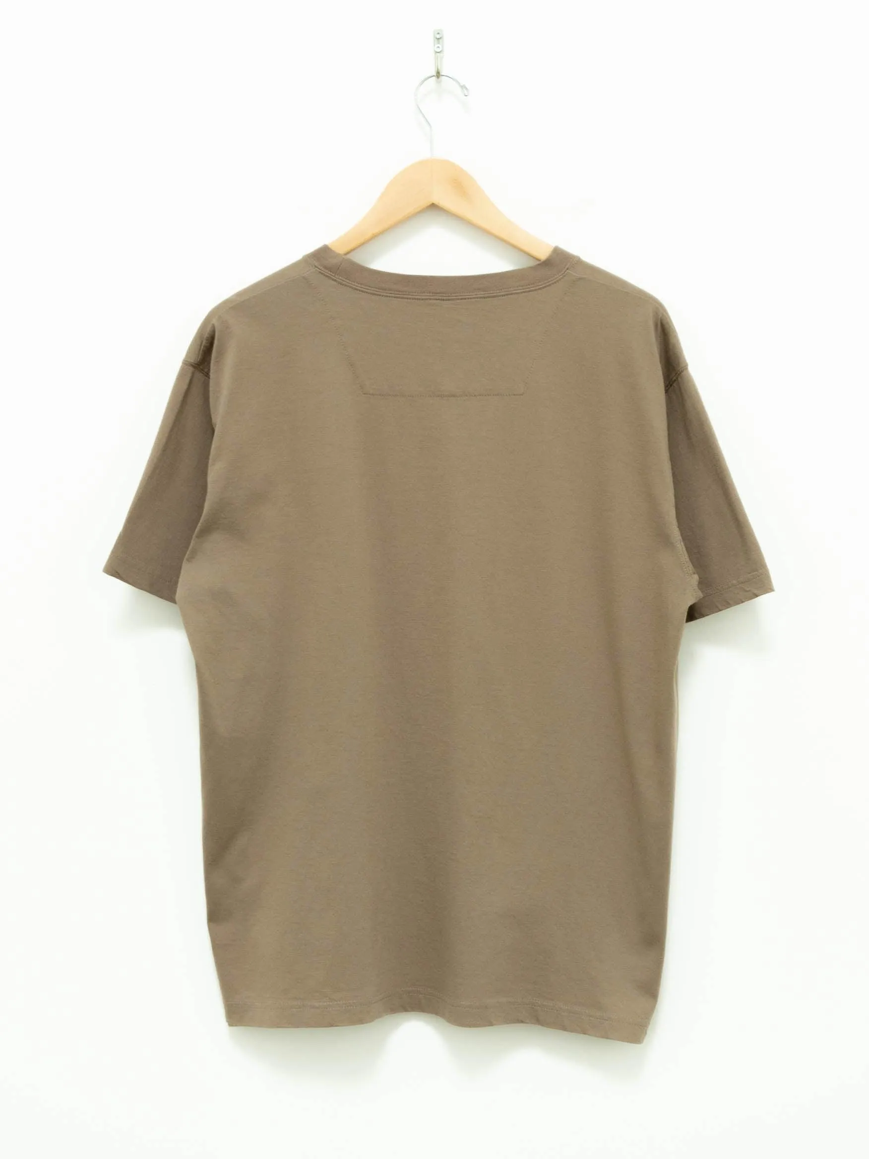 High Gauge Cotton Jersey Crewneck T-Shirt - Khaki