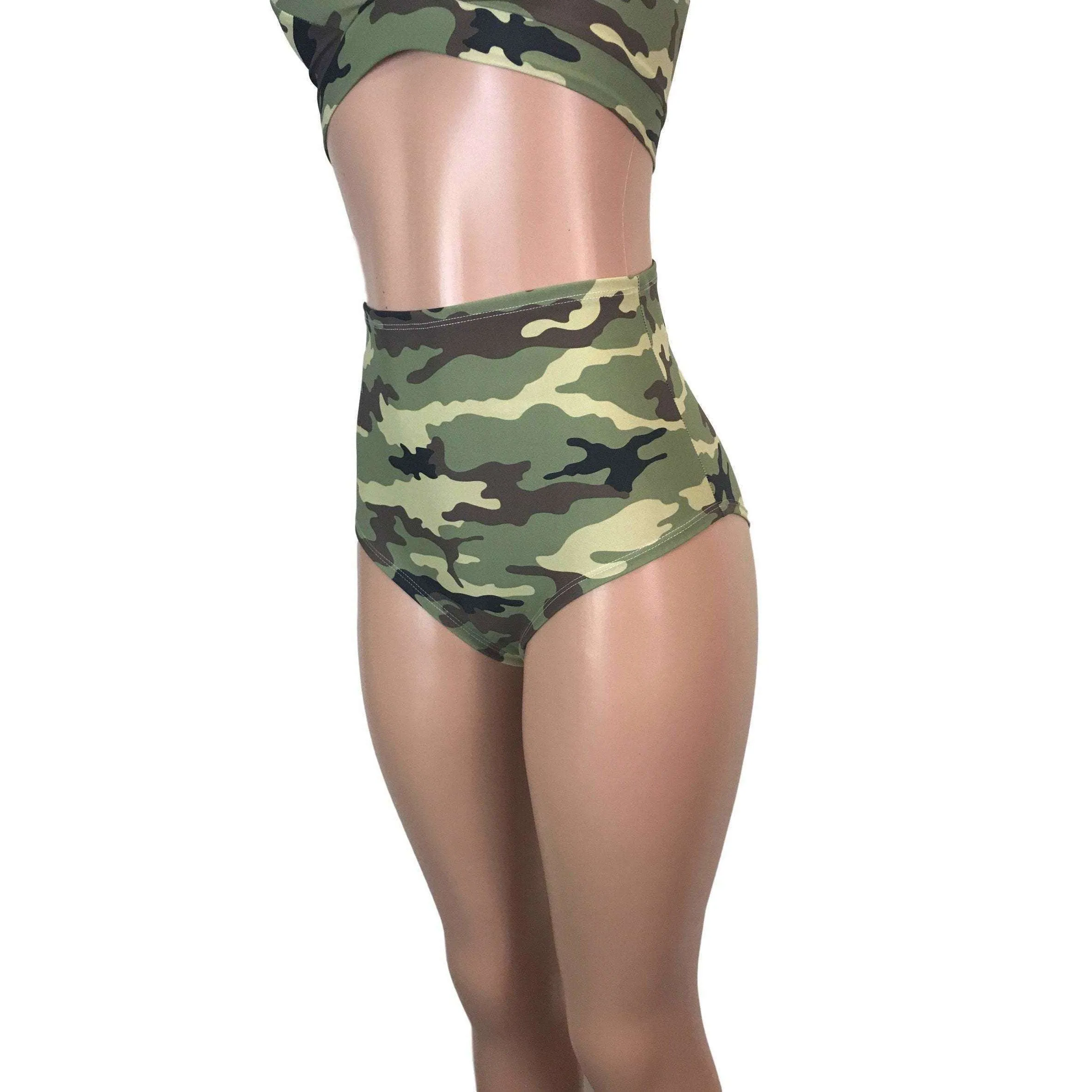 High Waist Hot Pants - Camouflage
