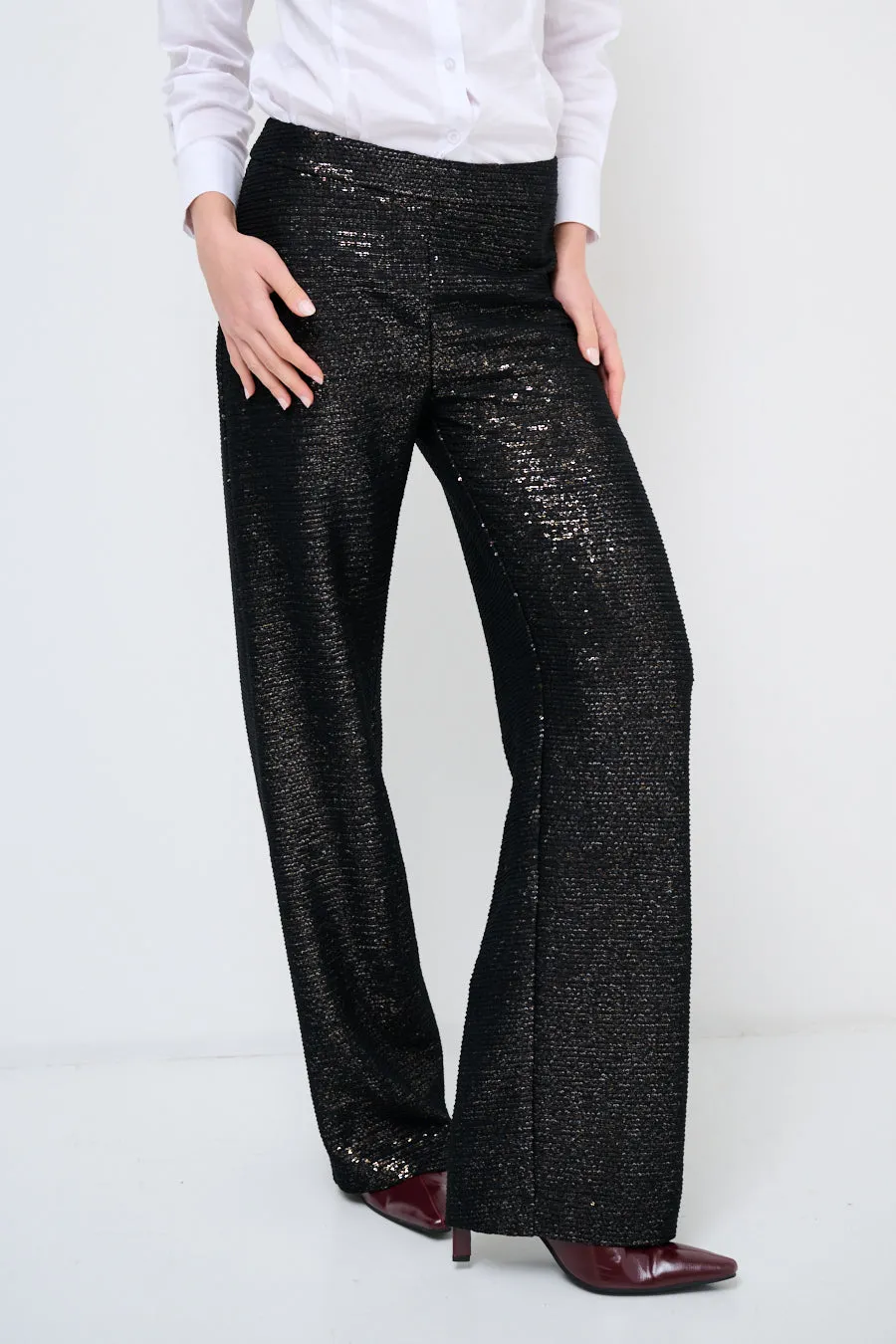 High-waist sequin pants wholesale