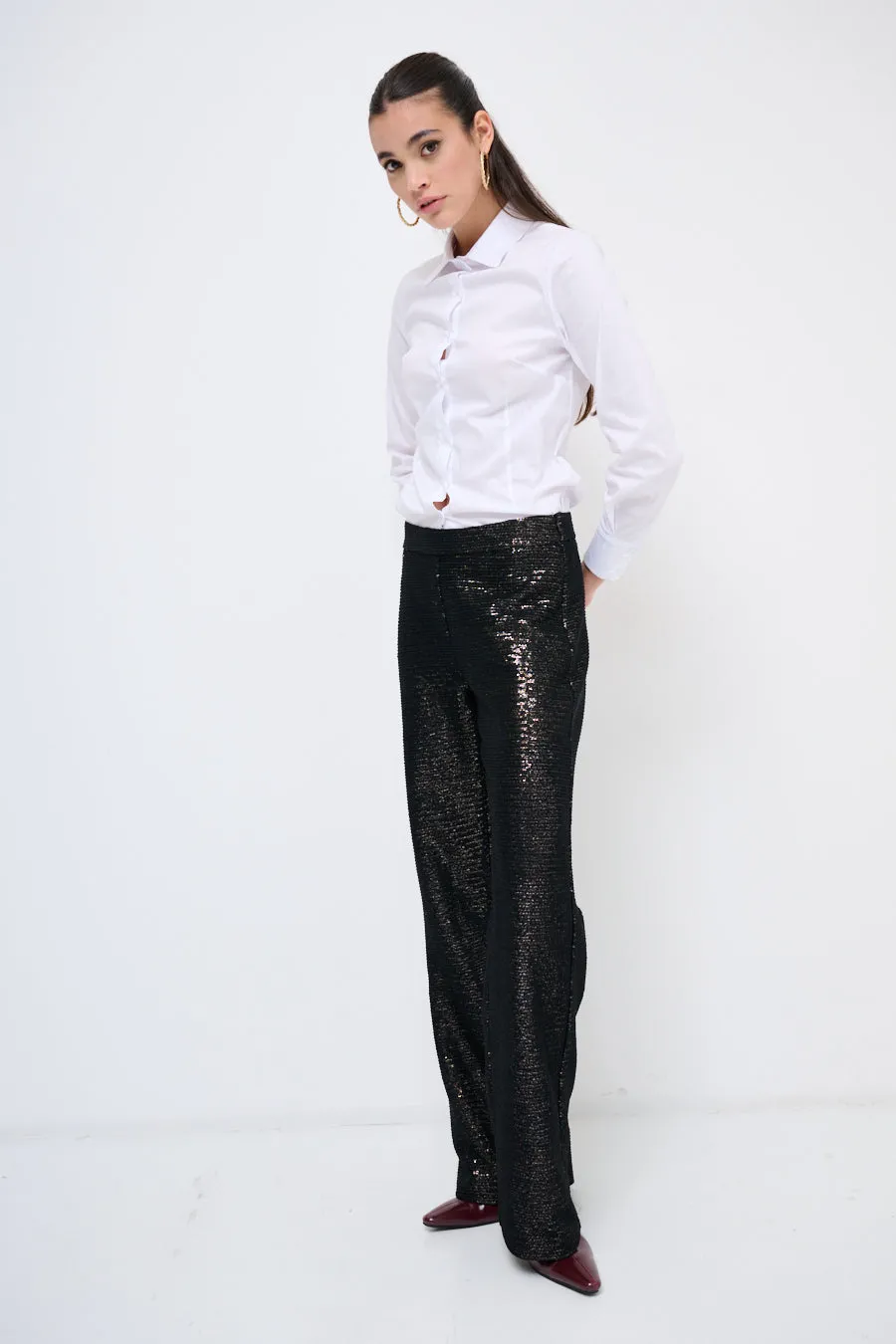 High-waist sequin pants wholesale