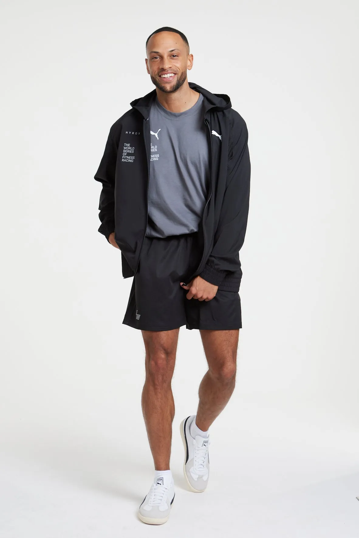 HYROX|PUMA FIT Woven FZ Jacket - Black