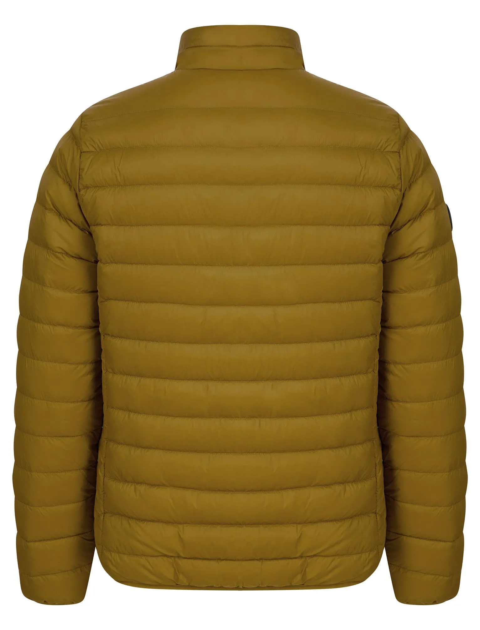 Ikar Funnel Neck Quilted Puffer Jacket with Fleece Lined Collar in Golden Brown - Tokyo Laundry