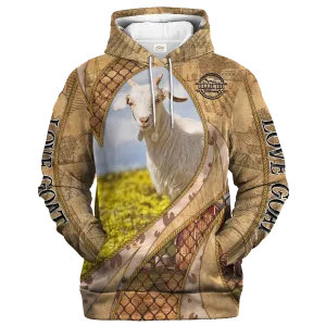 In The Memories Of Goat Hoodie, 3D All Over Print Farm Hoodie, Gift For Farmer