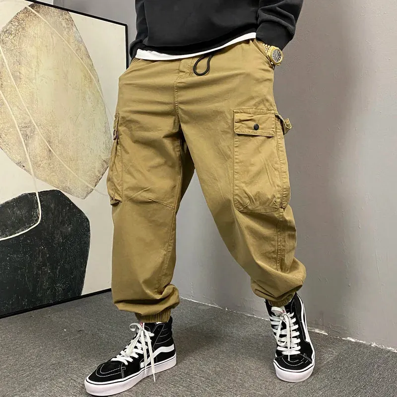 Japanese Streetwear Trend Cargo Pants - Casual Multi-pocket Jogging Pants