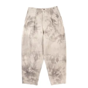 KAPITAL KATSURAGI HIGH WAIST NIME PANTS ASHBURY DYED ECRU / GRAY