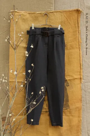 Kaylee Belted Pants - Deep Indigo - XS, M, L