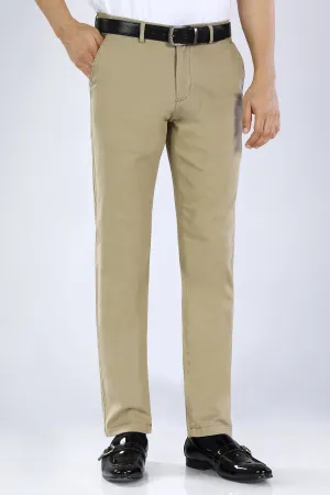 Khaki Smart Fit Cotton Chino