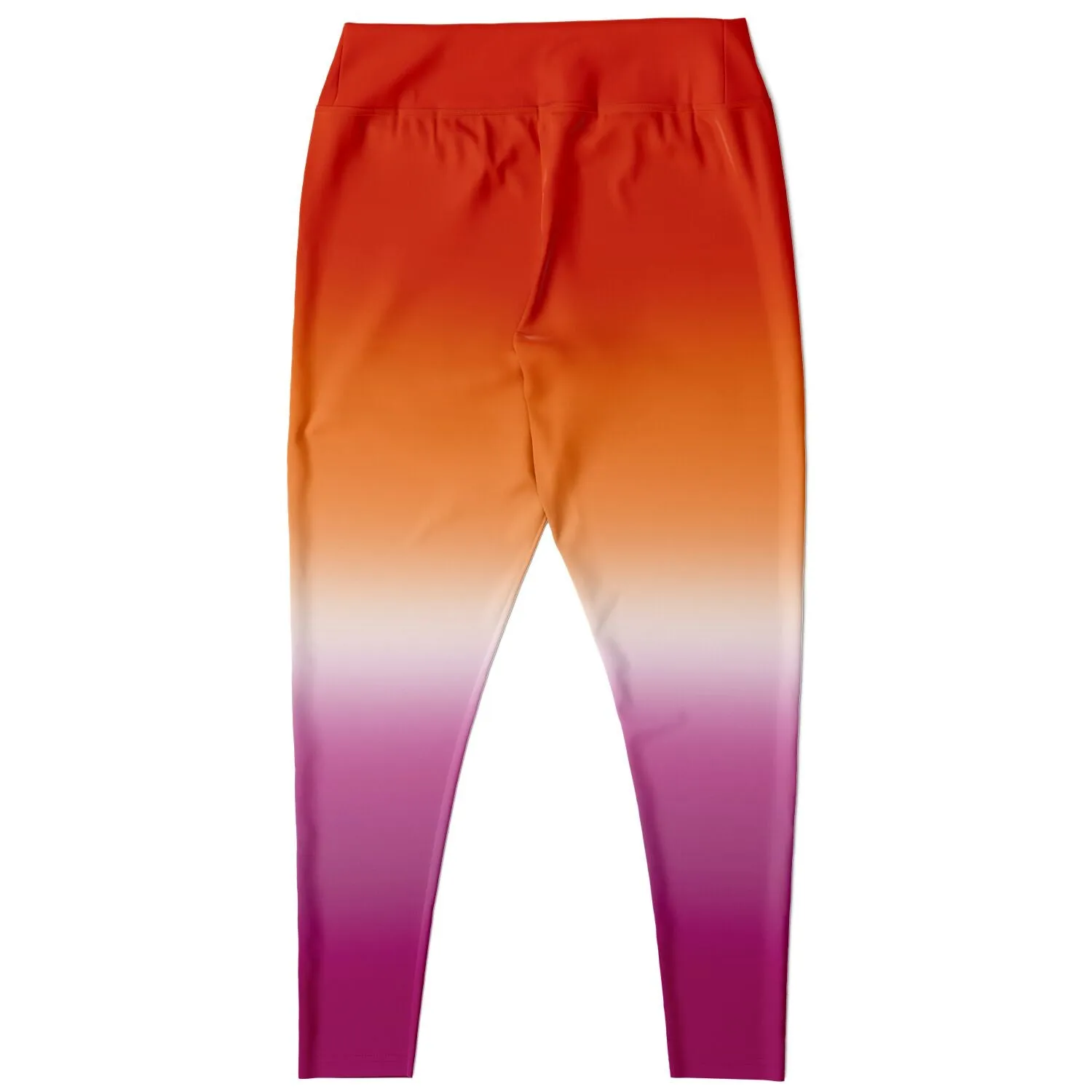 Lesbian Pride Ombre High-Waist Plus Leggings