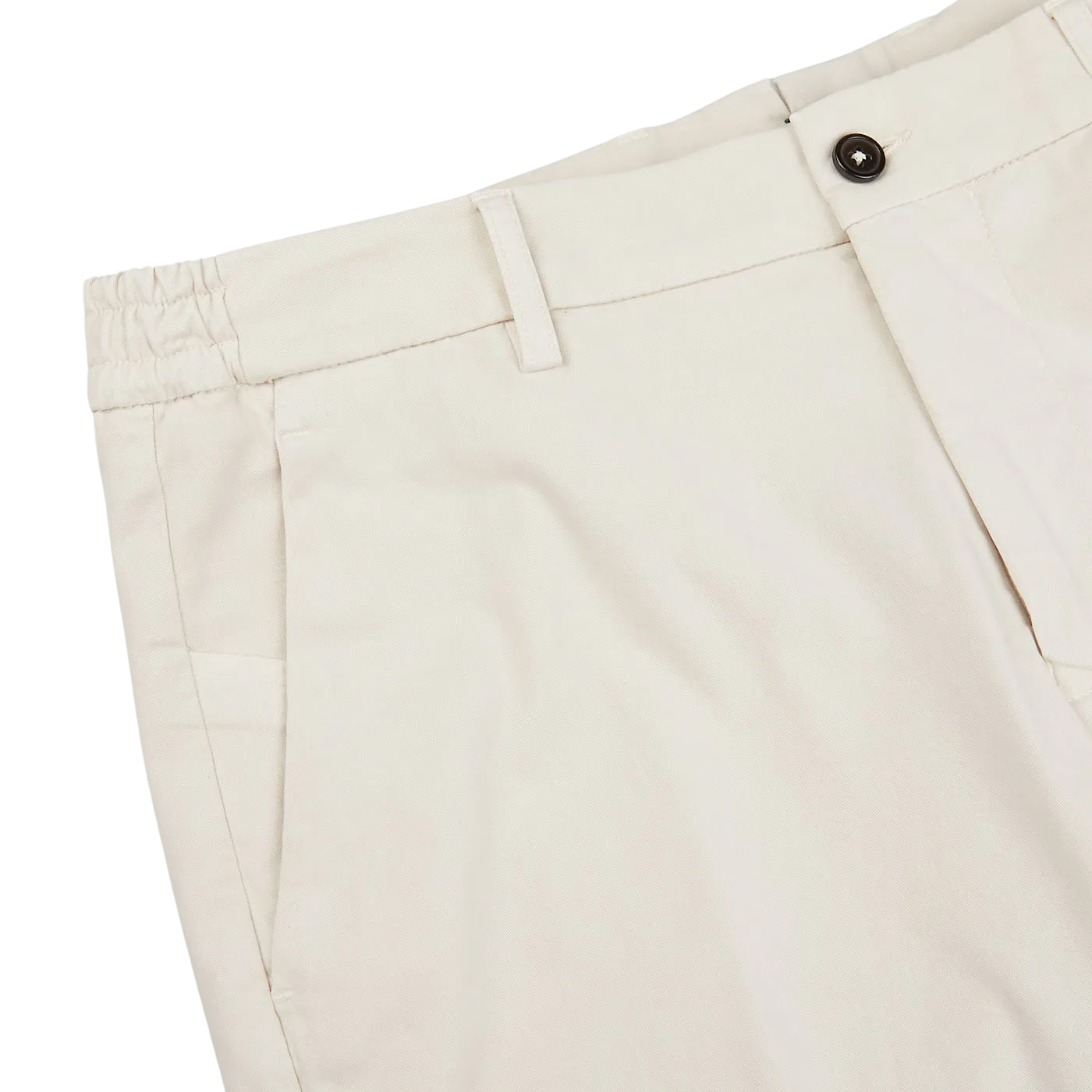 Light Beige Cotton Stretch Chinos