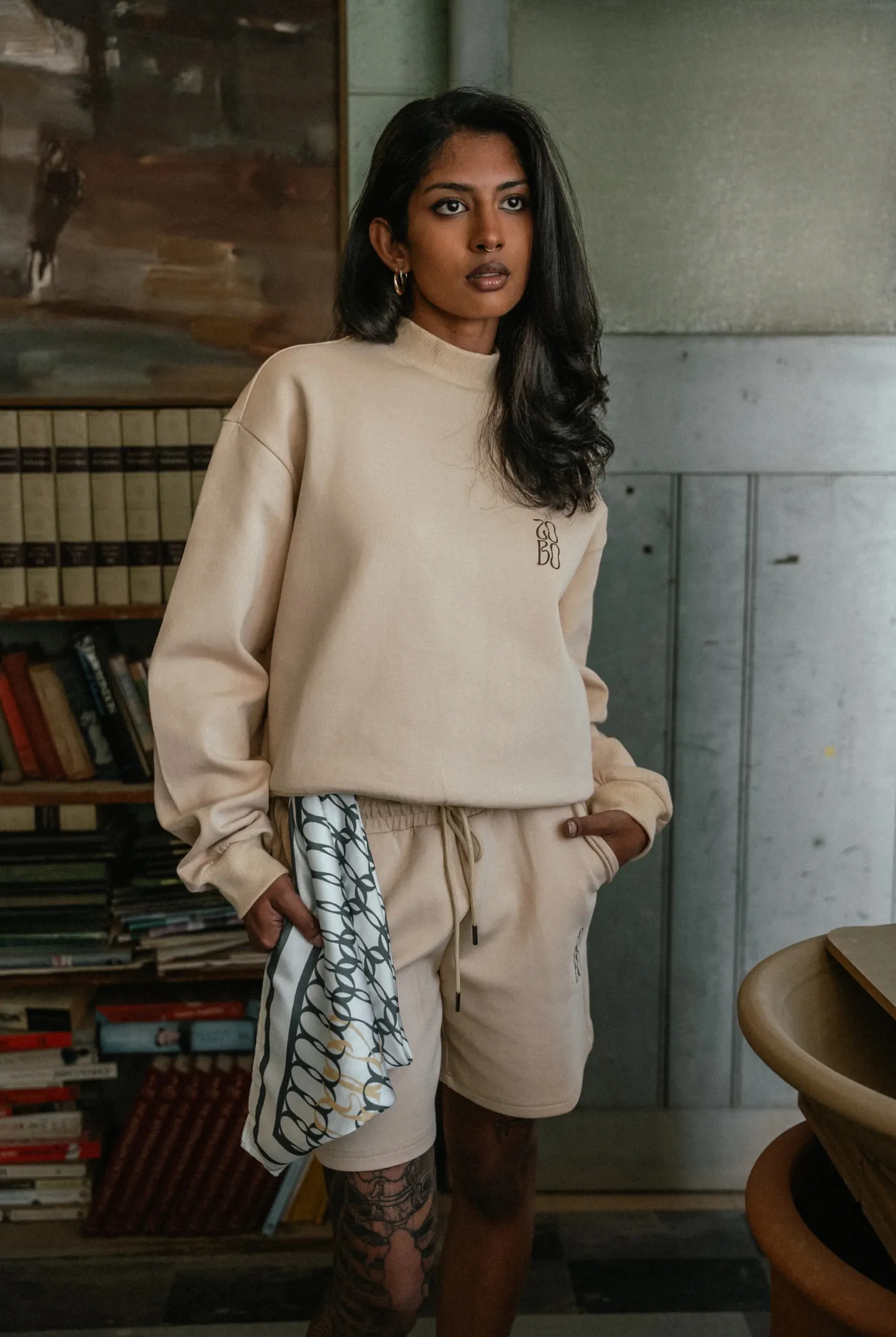 Lightweight Short in Beige