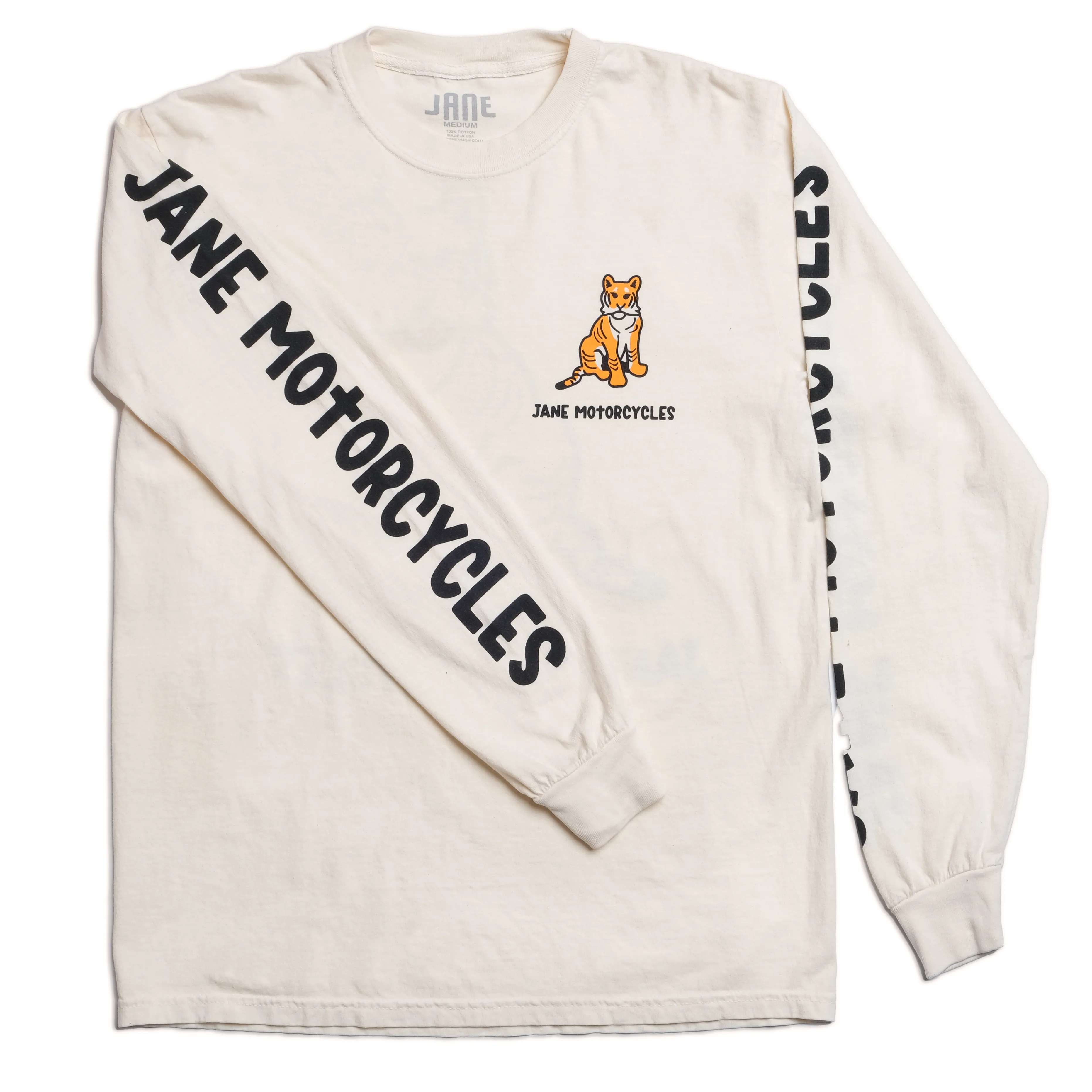 LITTLE TIGER LONG SLEEVE T-SHIRT - IVORY