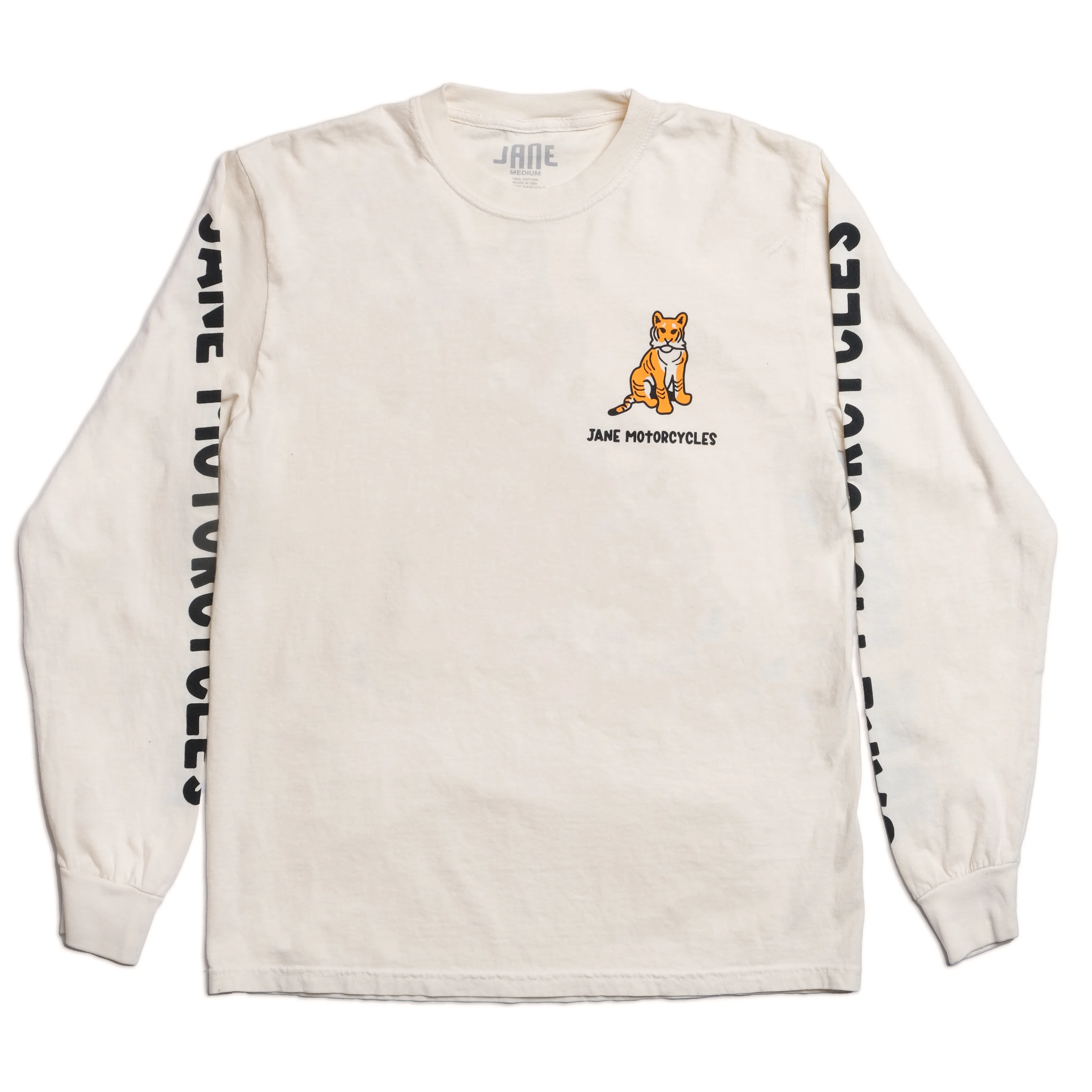 LITTLE TIGER LONG SLEEVE T-SHIRT - IVORY