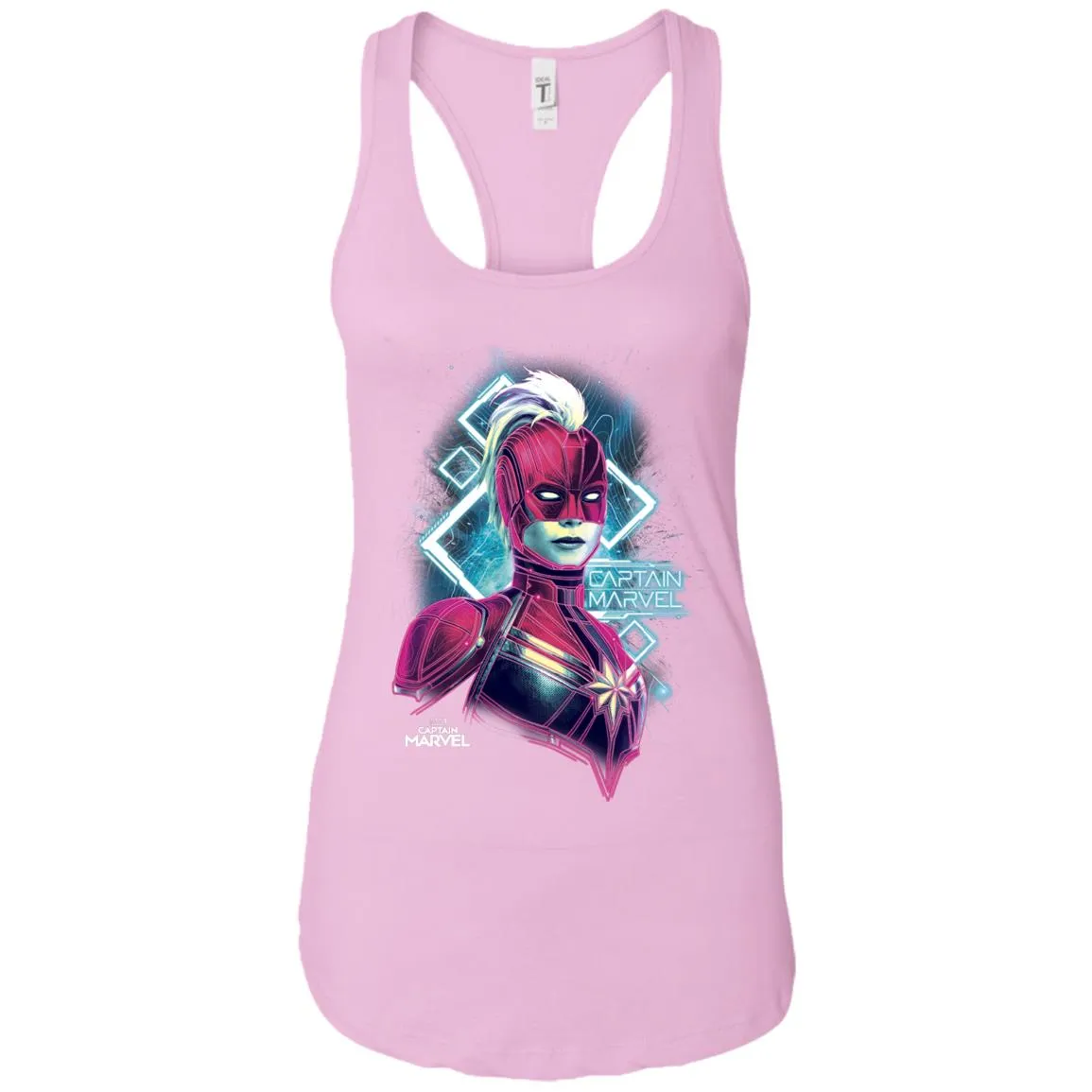 Marvel Captain Marvel Space Glow Neon Women Tank Top