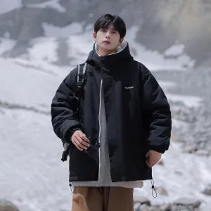 Men's Reversible Lambswool Coat for Winter Warmth