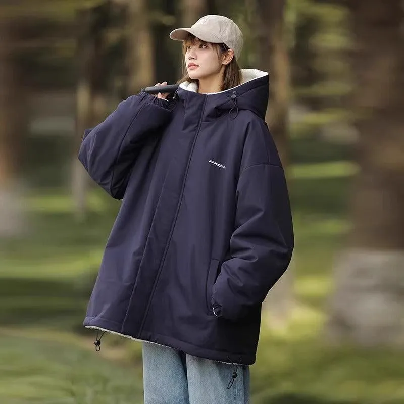 Men's Reversible Lambswool Coat for Winter Warmth