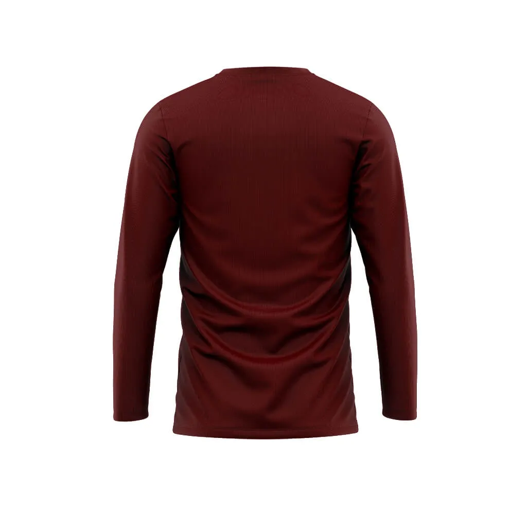 Men's Track Long Sleeve Shirt (Nova Red)