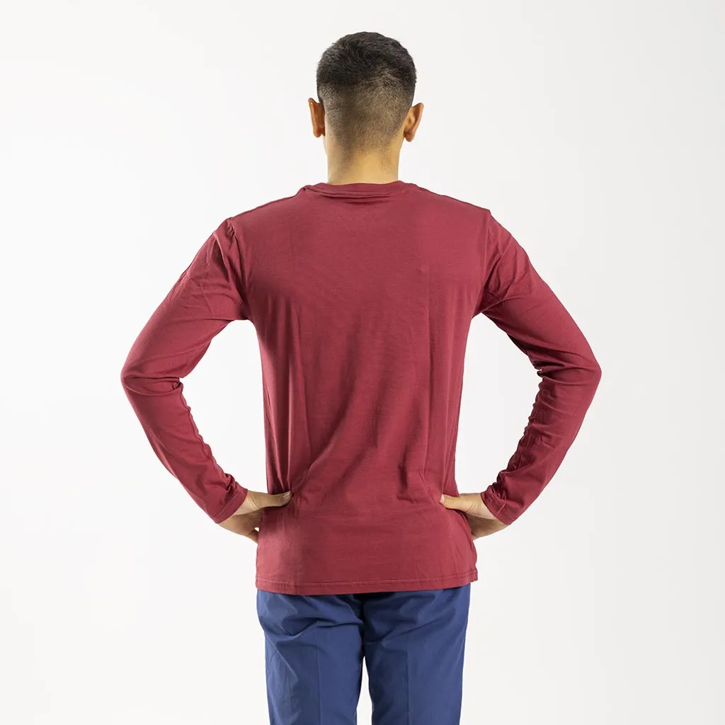 Men's Track Long Sleeve Shirt (Nova Red)