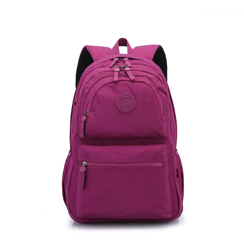 Multi-Pocket Backpack Casual Daypack Laptop Backpack Bookbag for Women Student