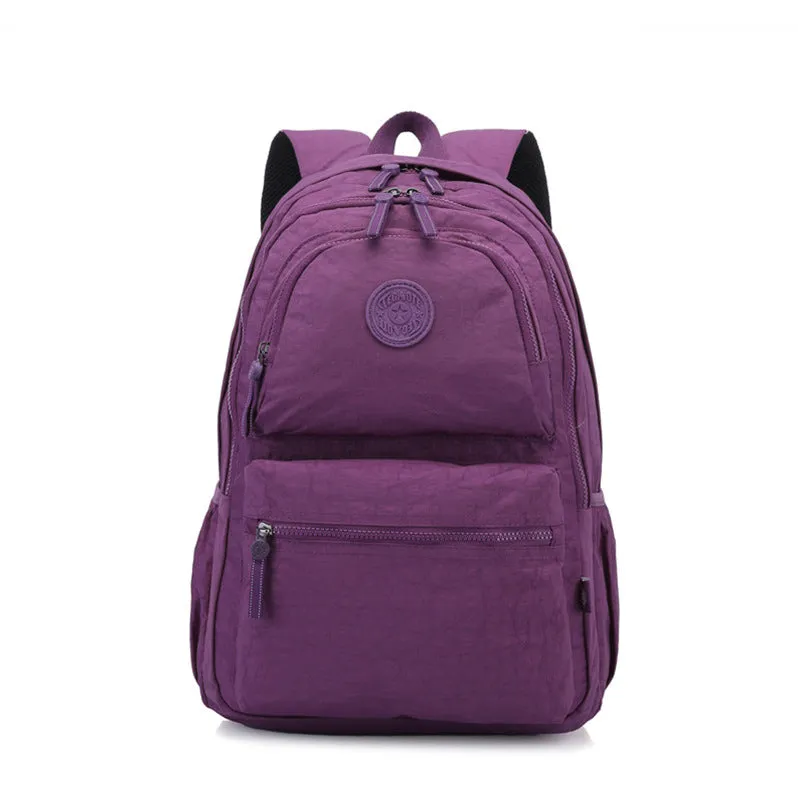 Multi-Pocket Backpack Casual Daypack Laptop Backpack Bookbag for Women Student