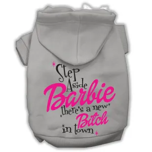 New Bitch In Town Screenprint Hoodie Grey Xxxl(20)