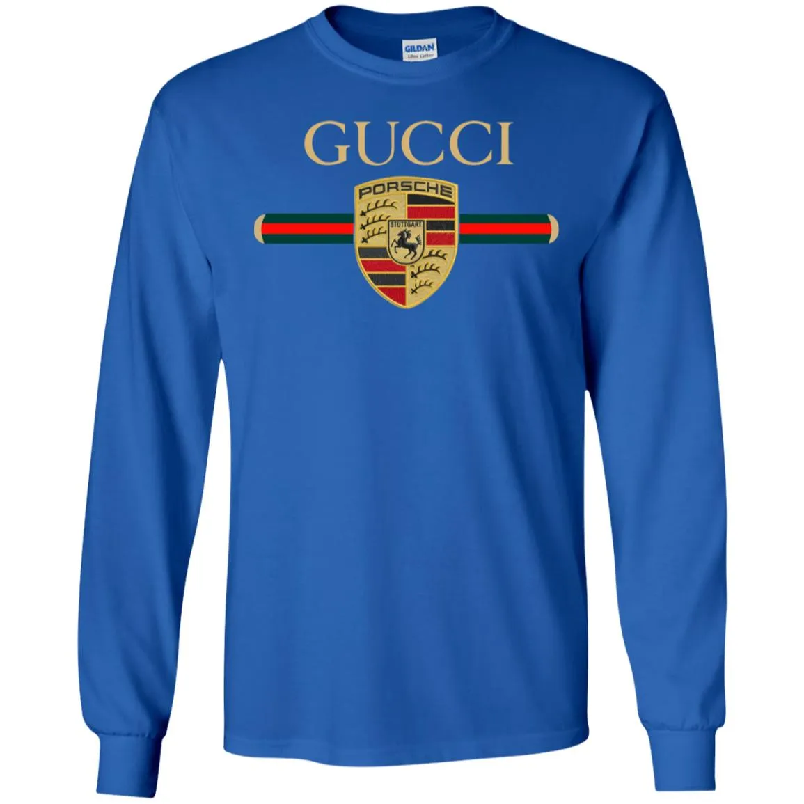 New Gucci Porsche Shirt Men Long Sleeve Shirt