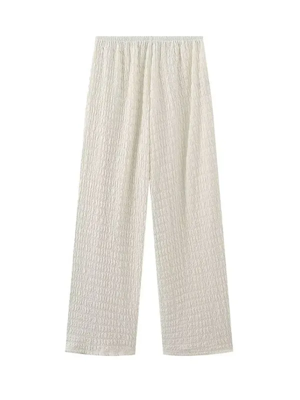 New Women's Asymmetric Top High Waist Pants Suit
