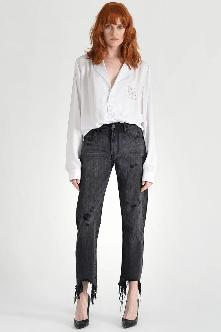 OneTeaspoon WOMENS VOLCANIC AWESOME BAGGIES HIGH WAIST STRAIGHT LEG JEANS